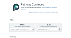 Desktop Screenshot of pathwaycommons.org